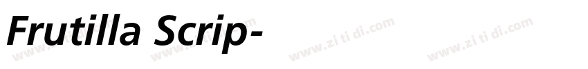 Frutilla Scrip字体转换